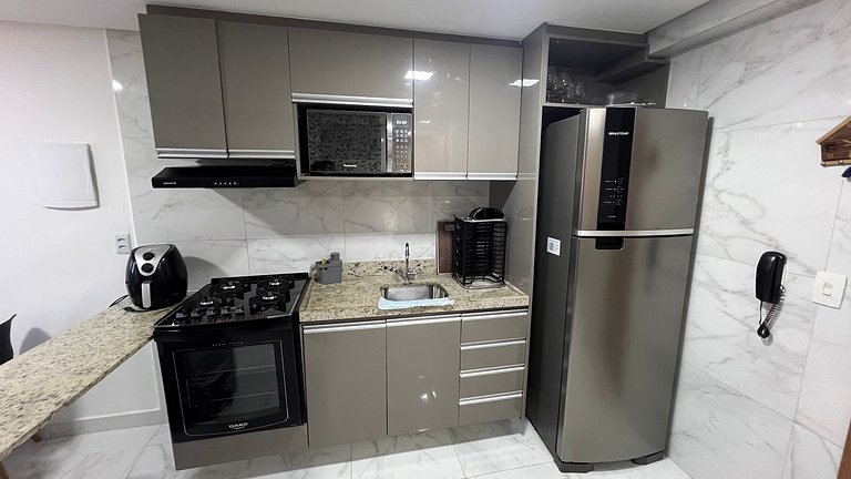 Ap. 208 no Makambira Residence - centro/praia