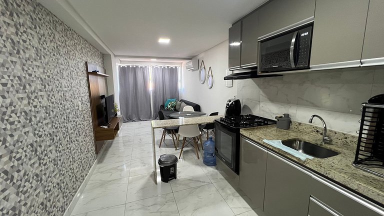 Ap. 208 no Makambira Residence - centro/praia