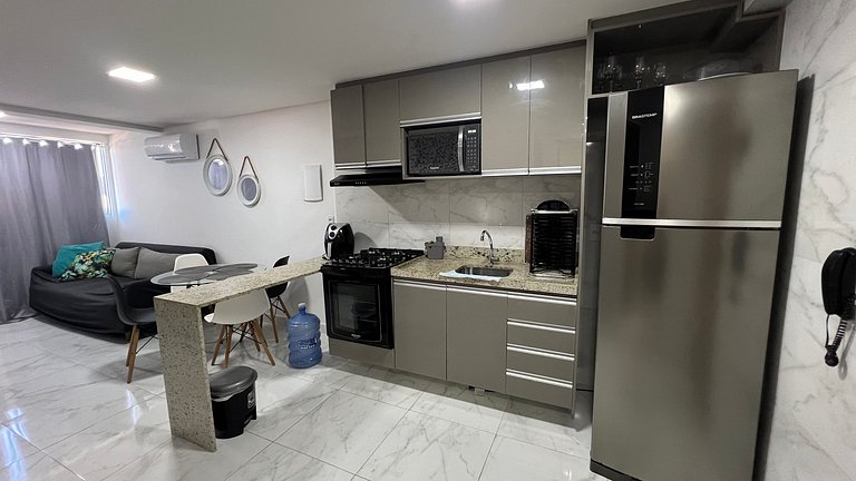 Ap. 208 no Makambira Residence - centro/praia