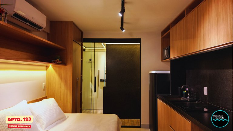 Ap 123 no Nixxus Residence - Mandakaru Temporada - Flat da E