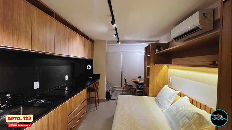 Ap 123 no Nixxus Residence - Mandakaru Temporada - Flat da E