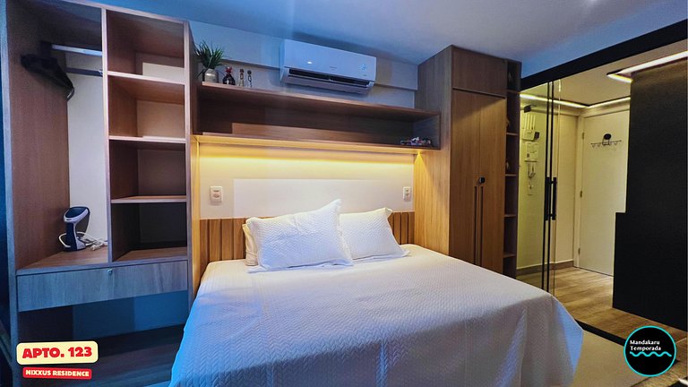 Ap 123 no Nixxus Residence - Mandakaru Temporada - Flat da E