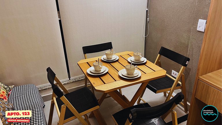 Ap 123 no Nixxus Residence - Mandakaru Temporada - Flat da E