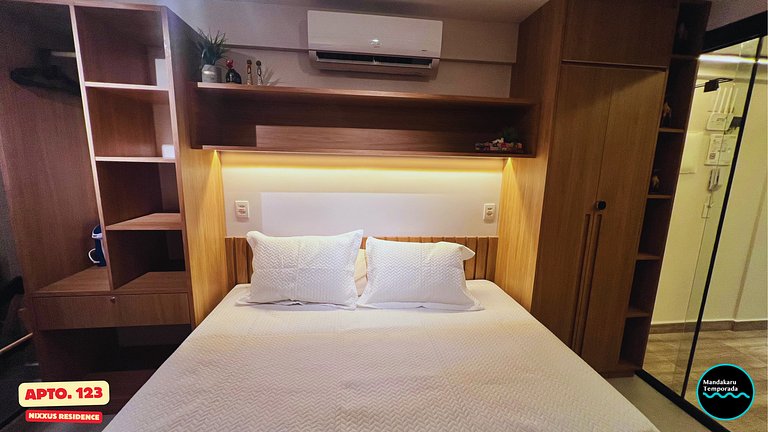Ap 123 no Nixxus Residence - Mandakaru Temporada - Flat da E