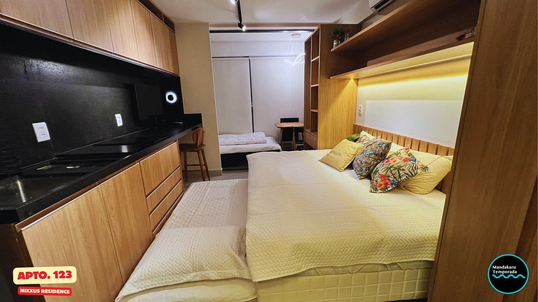 Ap 123 no Nixxus Residence - Mandakaru Temporada - Flat da E