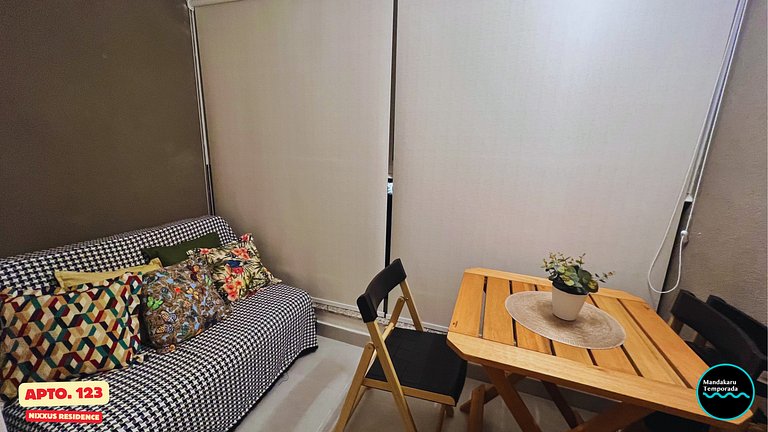 Ap 123 no Nixxus Residence - Mandakaru Temporada - Flat da E