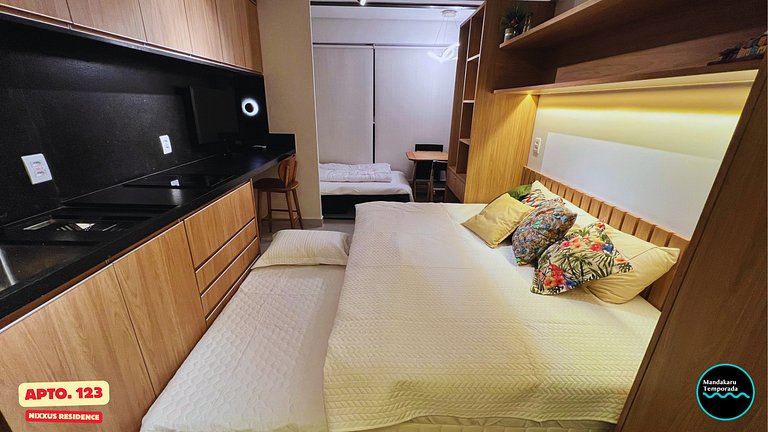 Ap 123 no Nixxus Residence - Mandakaru Temporada - Flat da E