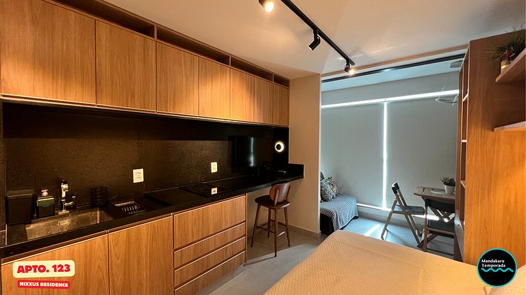Ap 123 no Nixxus Residence - Mandakaru Temporada - Flat da E