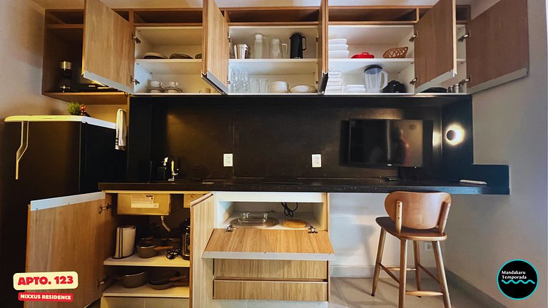 Ap 123 no Nixxus Residence - Mandakaru Temporada - Flat da E