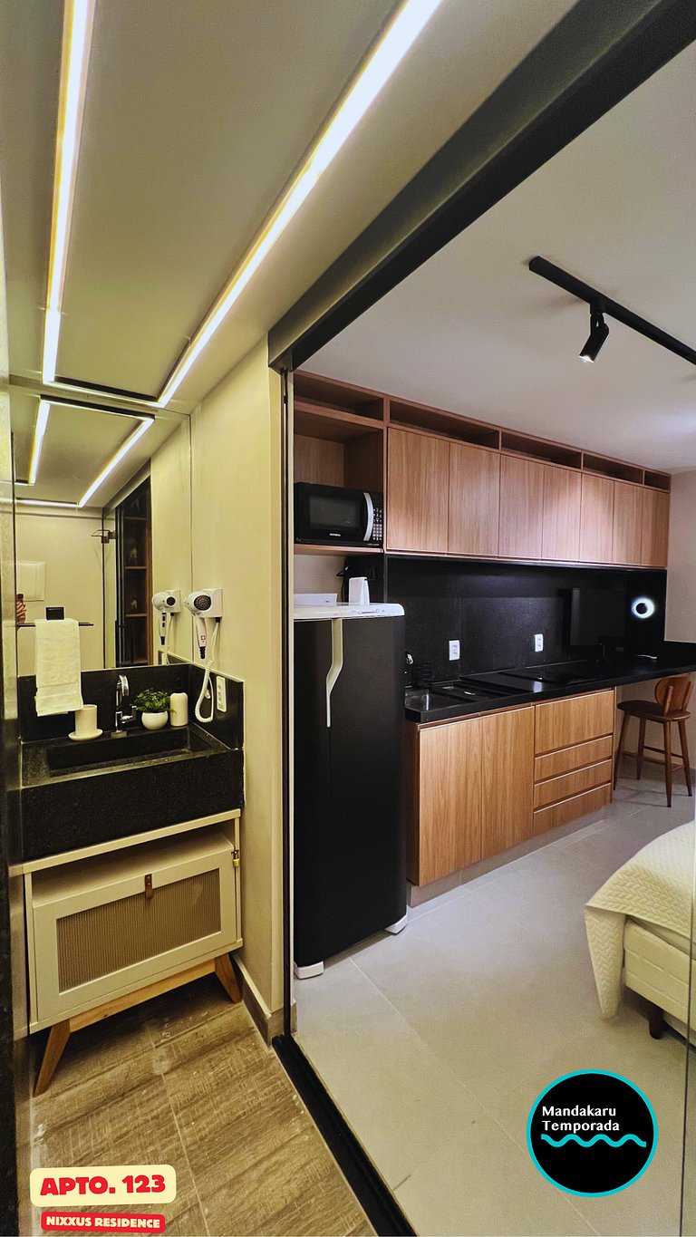Ap 123 no Nixxus Residence - Mandakaru Temporada - Flat da E